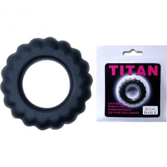 BAILE TITAN эрекционное кольцо TITAN с крупными ребрышками